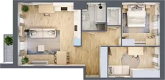 3 pokoje, mieszkanie 66,62 m², piętro 2, oferta nr 30/56, Osiedle Dolina Prądnika, Kraków, Prądnik Biały, ul. Glogera 30 i 30 A