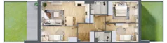 4 pokoje, mieszkanie 69,12 m², parter, oferta nr B6/77, Onelife Powsin, Warszawa, Wilanów, Powsin, ul. Łukasza Drewny