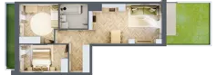 3 pokoje, apartament 54,57 m², parter, oferta nr 26/63, Ogrody Nałkowskiej, Poznań, Ogrody, ul. Nałkowskiej 24, 26