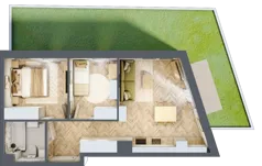3 pokoje, mieszkanie 48,73 m², parter, oferta nr 26/85, Ogrody Nałkowskiej, Poznań, Ogrody, ul. Nałkowskiej 24, 26