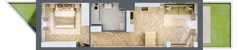 2 pokoje, mieszkanie 36,32 m², piętro 2, oferta nr 26/18, Ogrody Nałkowskiej, Poznań, Ogrody, ul. Nałkowskiej 24, 26
