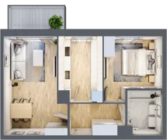 2 pokoje, mieszkanie 45,38 m², piętro 5, oferta nr A/126, Zaspa Wygodnie, Gdańsk, Zaspa, Zaspa-Młyniec, Al. Jana Pawła II