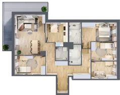 5 pokoi, mieszkanie 108,42 m², piętro 5, oferta nr B/181, Zaspa Wygodnie, Gdańsk, Zaspa, Zaspa-Młyniec, Al. Jana Pawła II