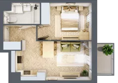 2 pokoje, mieszkanie 34,32 m², piętro 4, oferta nr A/57, Osiedle Kołłątajówka, Kraków, Prądnik Biały, Górka Narodowa, ul. Kuźnicy Kołłątajowskiej