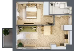 2 pokoje, mieszkanie 37,55 m², piętro 4, oferta nr B/109, Osiedle Kołłątajówka, Kraków, Prądnik Biały, Górka Narodowa, ul. Kuźnicy Kołłątajowskiej