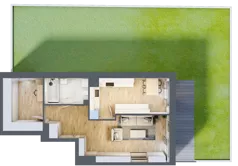 1 pokój, apartament 51,76 m², parter, oferta nr 1/27, Osiedle Motiff, Warszawa, Ursus, Skorosze, ul. Tomcia Palucha 33