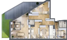 5 pokoi, apartament 119,40 m², piętro 6, oferta nr 1/25, Osiedle Motiff, Warszawa, Ursus, Skorosze, ul. Tomcia Palucha 33