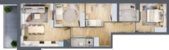 4 pokoje, apartament 73,90 m², piętro 1, oferta nr 1/8, Osiedle Motiff, Warszawa, Ursus, Skorosze, ul. Tomcia Palucha 33