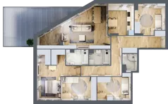 5 pokoi, apartament 124,72 m², piętro 5, oferta nr 1/23, Osiedle Motiff, Warszawa, Ursus, Skorosze, ul. Tomcia Palucha 33
