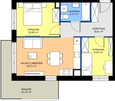 3 pokoje, mieszkanie 51,07 m², piętro 2, oferta nr 28/22, Leśny Marcelin, Poznań, Grunwald, Junikowo, ul. Jeleniogórska