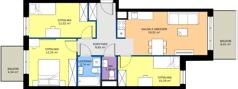 4 pokoje, mieszkanie 70,05 m², piętro 3, oferta nr 28/62, Leśny Marcelin, Poznań, Grunwald, Junikowo, ul. Jeleniogórska