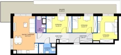 4 pokoje, mieszkanie 74,79 m², piętro 5, oferta nr 28/44, Leśny Marcelin, Poznań, Grunwald, Junikowo, ul. Jeleniogórska