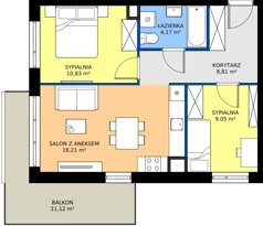 3 pokoje, mieszkanie 51,07 m², piętro 3, oferta nr 28/31, Leśny Marcelin, Poznań, Grunwald, Junikowo, ul. Jeleniogórska