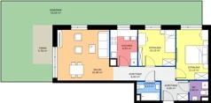 3 pokoje, mieszkanie 65,84 m², parter, oferta nr 28/1, Leśny Marcelin, Poznań, Grunwald, Junikowo, ul. Jeleniogórska