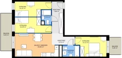 4 pokoje, mieszkanie 72,00 m², piętro 1, oferta nr 28/82, Leśny Marcelin, Poznań, Grunwald, Junikowo, ul. Jeleniogórska