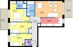 4 pokoje, mieszkanie 82,18 m², piętro 2, oferta nr 28/18, Leśny Marcelin, Poznań, Grunwald, Junikowo, ul. Jeleniogórska