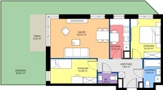 3 pokoje, mieszkanie 61,23 m², parter, oferta nr 28A/113, Leśny Marcelin, Poznań, Grunwald, Junikowo, ul. Jeleniogórska