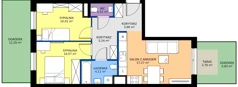 3 pokoje, mieszkanie 52,68 m², parter, oferta nr 122/71, Dobre Strony, Kraków, Dębniki, Borek Fałęcki, ul. Obozowa