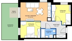 3 pokoje, mieszkanie 49,17 m², parter, oferta nr 122/3, Dobre Strony, Kraków, Dębniki, Borek Fałęcki, ul. Obozowa