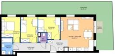 4 pokoje, mieszkanie 72,22 m², parter, oferta nr 122/72, Dobre Strony, Kraków, Dębniki, Borek Fałęcki, ul. Obozowa