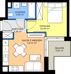 2 pokoje, mieszkanie 31,91 m², piętro 3, oferta nr 122/18, Dobre Strony, Kraków, Dębniki, Borek Fałęcki, ul. Obozowa