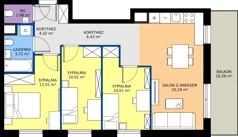 4 pokoje, mieszkanie 67,35 m², piętro 2, oferta nr 122/96, Dobre Strony, Kraków, Dębniki, Borek Fałęcki, ul. Obozowa