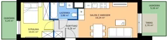 2 pokoje, mieszkanie 36,89 m², parter, oferta nr 124/227, Dobre Strony, Kraków, Dębniki, Borek Fałęcki, ul. Obozowa