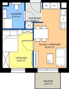 2 pokoje, mieszkanie 33,36 m², piętro 1, oferta nr 124/230, Dobre Strony, Kraków, Dębniki, Borek Fałęcki, ul. Obozowa