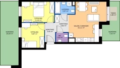 3 pokoje, mieszkanie 56,78 m², parter, oferta nr 124/212, Dobre Strony, Kraków, Dębniki, Borek Fałęcki, ul. Obozowa