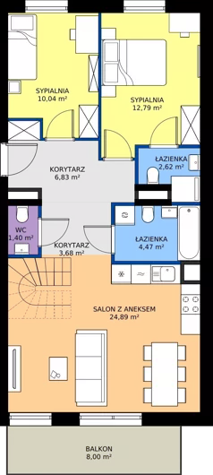 4 pokoje, mieszkanie 100,68 m², piętro 3, oferta nr 126/201, Dobre Strony, Kraków, Dębniki, Borek Fałęcki, ul. Obozowa