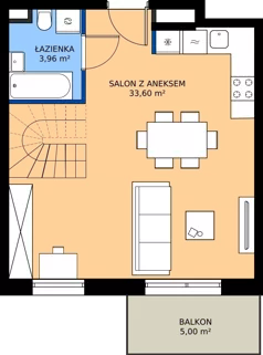 3 pokoje, mieszkanie 73,14 m², piętro 3, oferta nr 126/202, Dobre Strony, Kraków, Dębniki, Borek Fałęcki, ul. Obozowa