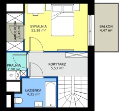3 pokoje, mieszkanie 51,15 m², piętro 2, oferta nr 126/210, Dobre Strony, Kraków, Dębniki, Borek Fałęcki, ul. Obozowa