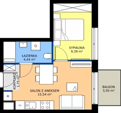 2 pokoje, mieszkanie 31,12 m², piętro 1, oferta nr 126/156, Dobre Strony, Kraków, Dębniki, Borek Fałęcki, ul. Obozowa