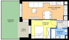 2 pokoje, mieszkanie 35,53 m², parter, oferta nr 126/153, Dobre Strony, Kraków, Dębniki, Borek Fałęcki, ul. Obozowa