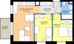 3 pokoje, mieszkanie 47,53 m², piętro 1, oferta nr 126/158, Dobre Strony, Kraków, Dębniki, Borek Fałęcki, ul. Obozowa