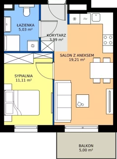 2 pokoje, mieszkanie 39,34 m², piętro 2, oferta nr 126/199, Dobre Strony, Kraków, Dębniki, Borek Fałęcki, ul. Obozowa