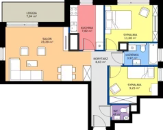 3 pokoje, mieszkanie 66,12 m², piętro 14, oferta nr A1/117, Zaspa Wysoko, Gdańsk, Zaspa, Zaspa-Młyniec, aleja Jana Pawła II