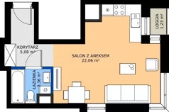 1 pokój, mieszkanie 30,50 m², piętro 3, oferta nr A1/25, Zaspa Wysoko, Gdańsk, Zaspa, Zaspa-Młyniec, aleja Jana Pawła II