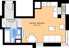 1 pokój, apartament 30,48 m², piętro 2, oferta nr A2/160, Zaspa Wysoko, Gdańsk, Zaspa, Zaspa-Młyniec, aleja Jana Pawła II