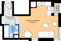 1 pokój, mieszkanie 31,28 m², piętro 11, oferta nr A2/241, Zaspa Wysoko, Gdańsk, Zaspa, Zaspa-Młyniec, aleja Jana Pawła II