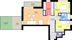 3 pokoje, apartament 64,68 m², piętro 1, oferta nr A2/147, Zaspa Wysoko, Gdańsk, Zaspa, Zaspa-Młyniec, aleja Jana Pawła II