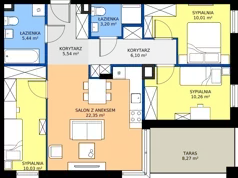 4 pokoje, apartament 72,93 m², piętro 2, oferta nr B10/68, Apartamenty Onlylife, Warszawa, Wilanów, Powsin, ul. Łukasza Drewny/Potułkały