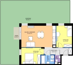 3 pokoje, apartament 59,84 m², parter, oferta nr B10/71, Apartamenty Onlylife, Warszawa, Wilanów, Powsin, ul. Łukasza Drewny/Potułkały