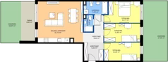 4 pokoje, apartament 89,60 m², piętro 1, oferta nr B10/66, Apartamenty Onlylife, Warszawa, Wilanów, Powsin, ul. Łukasza Drewny/Potułkały