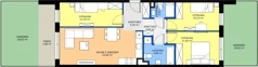 4 pokoje, mieszkanie 68,58 m², piętro 1, oferta nr B7/18, Apartamenty Onlylife, Warszawa, Wilanów, Powsin, ul. Łukasza Drewny/Potułkały