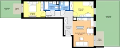 3 pokoje, mieszkanie 61,38 m², parter, oferta nr 1/31, Osiedle Prystora II, Warszawa, Ursus, Skorosze, ul. Aleksandra Prystora 2