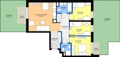 4 pokoje, mieszkanie 74,40 m², parter, oferta nr 1/37, Osiedle Prystora II, Warszawa, Ursus, Skorosze, ul. Aleksandra Prystora 2