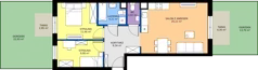 3 pokoje, mieszkanie 61,22 m², parter, oferta nr 1/6, Osiedle Prystora II, Warszawa, Ursus, Skorosze, ul. Aleksandra Prystora 2