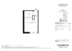 1 pokój, mieszkanie 25,89 m², piętro 3, oferta nr A.3.9, SPOT, Sopot, Świemirowo, ul. Aleja Niepodległości 635/637