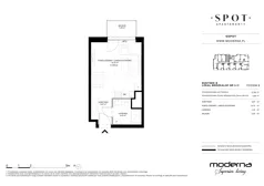 1 pokój, mieszkanie 27,82 m², piętro 3, oferta nr B.3.11, SPOT, Sopot, Świemirowo, ul. Aleja Niepodległości 635/637